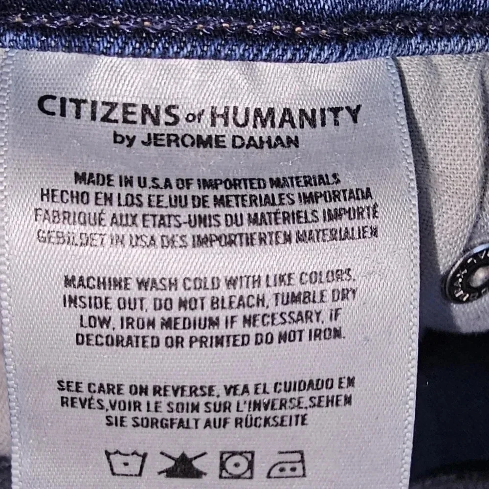 Citizens Of Humanity Chrissy Uber High-Rise Distressed Skinny Jeans